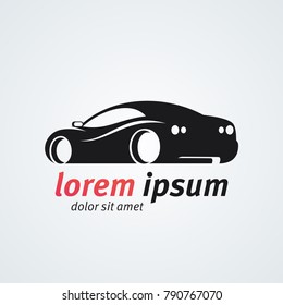 Car silhouette logo template