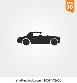 Car silhouette logo template, side view