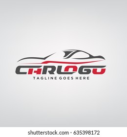 Car Silhouette Logo Template in simple and elegant style. Vector Illustration eps.10