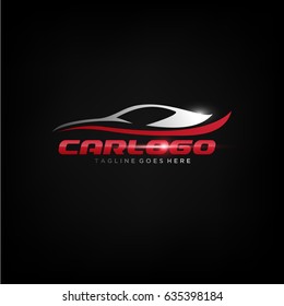 Car Silhouette Logo Template in simple and elegant style. Vector Illustration eps.10