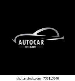 Car Silhouette Logo Template Simple Elegant Stock Vector (Royalty Free ...
