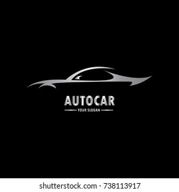 Car Silhouette Logo Template in simple and elegant style. Vector Illustration eps.10