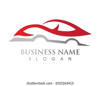 Car silhouette logo Vector template icons app
