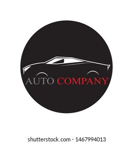 Car silhouette logo Vector template icons app
