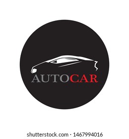 Car silhouette logo Vector template icons app