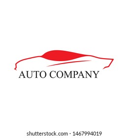 Car silhouette logo Vector template icons app