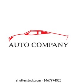 Car silhouette logo Vector template icons app