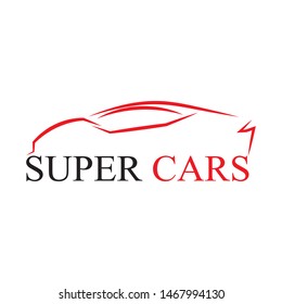Car silhouette logo Vector template icons app