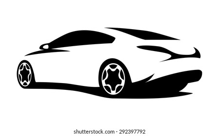 Car silhouette modern