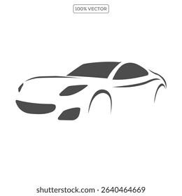 Car silhouette modern vector template vector