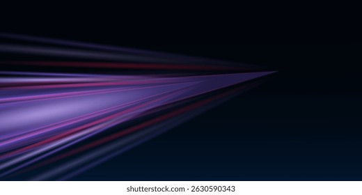 Car silhouette with motion light effect