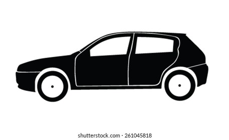 car silhouette vector