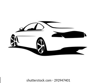 Car silhouette vector