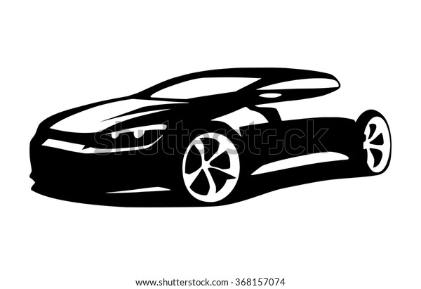 車のシルエットのベクター画像 のベクター画像素材 ロイヤリティフリー