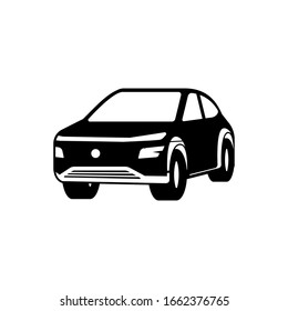 car silhouette vector icon. car sign symbol design.