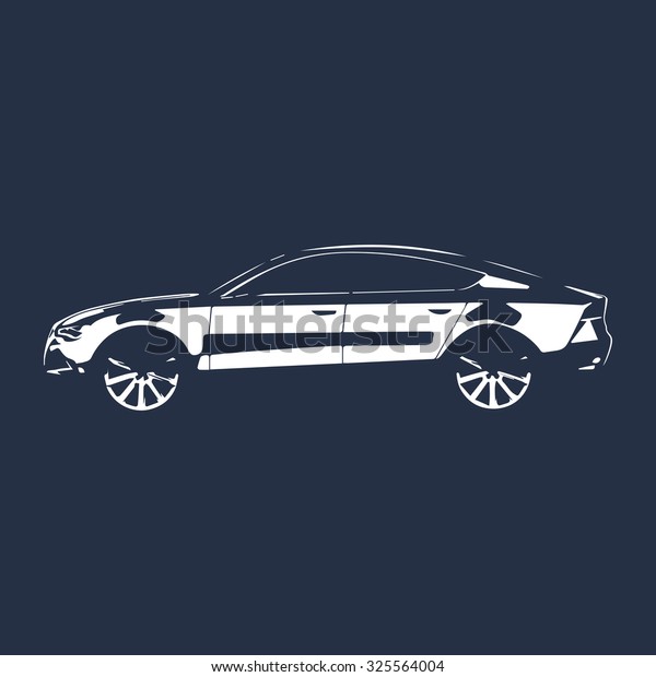 Car silhouette. Car vector
illustration. Abstract car vector. Modern car vector
illustration