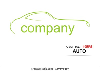 Car. Silhouette of the car. Vector illustration for your design.