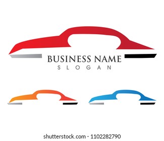 Car silhouette Vector template icons app