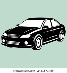 Car silhouettes art vector design. Car icon. Car icon on a white background. illustration. Silhouette of car vector illustration