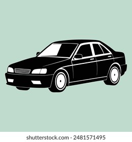 Car silhouettes art vector design. Car icon. Car icon on a white background. illustration. Silhouette of car vector illustration