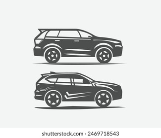 car silhouettes illustration vector design 