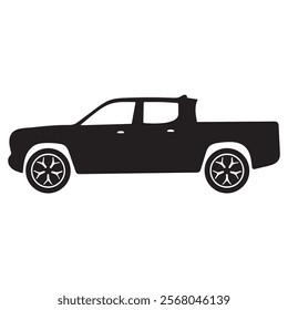 car silhouettes set - vector
