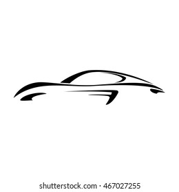 Car silhouettes.icons vector