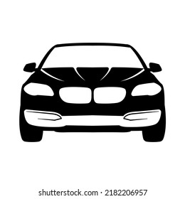 car silhoutte icon vector illustration