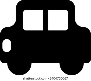 Car simple cute silhouette illustration