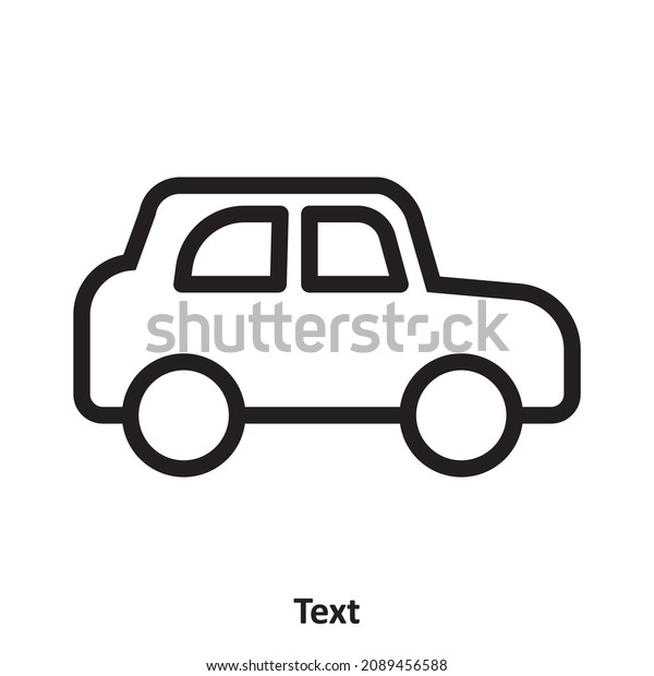 Car.\
simple icon design, best used for banner, flayer, or web\
application. Editable stroke with EPS 10 file\
format