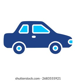 Colección simple del icono del Vector del coche