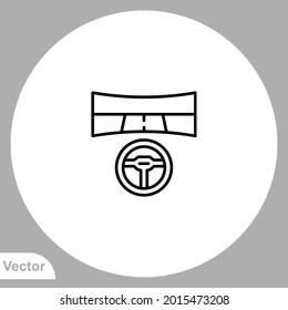 Autosimulator-Symbol, Vektorsymbol, Symbol, Logo-Illustration für Web und Mobile