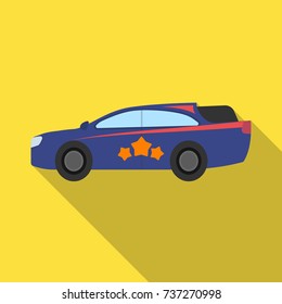 Car, single icon in flat style.Car, vector symbol stock illustration web.