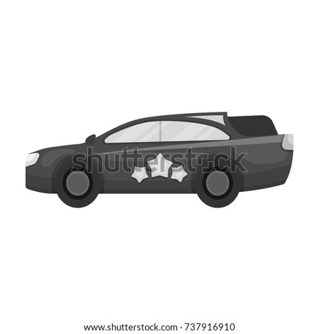 Car, single icon in flat style.Car, vector symbol stock illustration web.