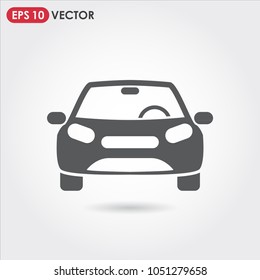 car single vector icon on light background