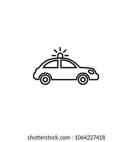 car with a siren icon. Element of Car sales and repair for mobile concept and web apps. Thin line  icon for website design and development, app development. Premium icon on white background