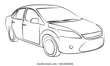 The car Sketch.