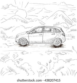 car sketch