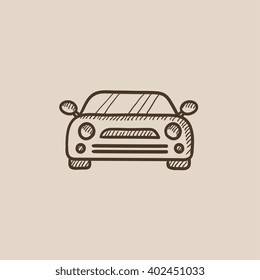 Car sketch icon.