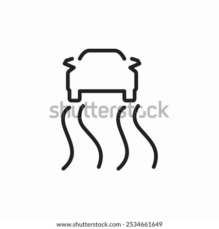 car slide icon sign vector