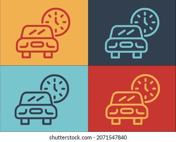 Car Smart Consumption Logo, Simple Flat Icon of vehicle,car,smart