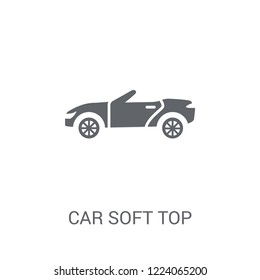 car soft top icon. Trendy car soft top logo concept on white background from car parts collection. Suitable for use on web apps, mobile apps and print media.