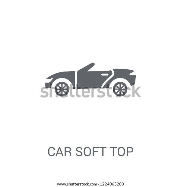 car soft top icon. Trendy car soft\
top logo concept on white background from car parts collection.\
Suitable for use on web apps, mobile apps and print\
media.