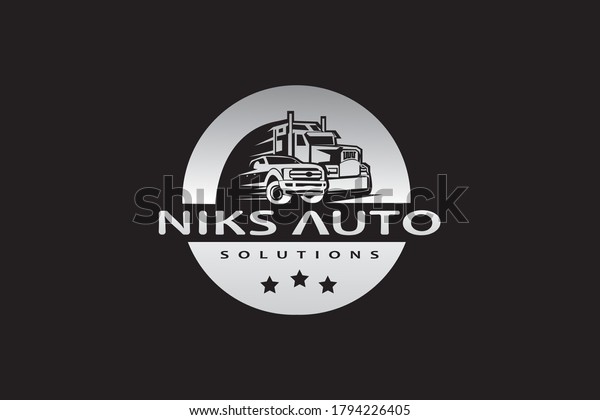 car solution logo services, auto
solution, detailing vector template. auto company logo
design