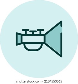 Car sound, illustration, vector on a white background.