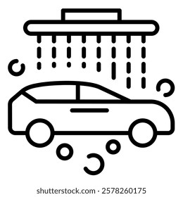 Car Spa icon line vector illustration