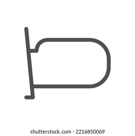 Car spare parts icon outline and linear vector.
