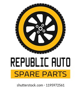 Car Spare Parts Logo "Republic Auto"