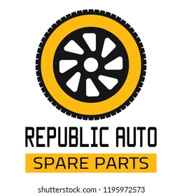 Car Spare Parts Logo "Republic Auto"