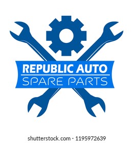 Car Spare Parts Logo "Republic Auto"